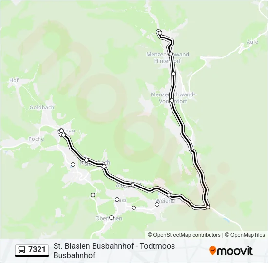 7321 Bus Line Map