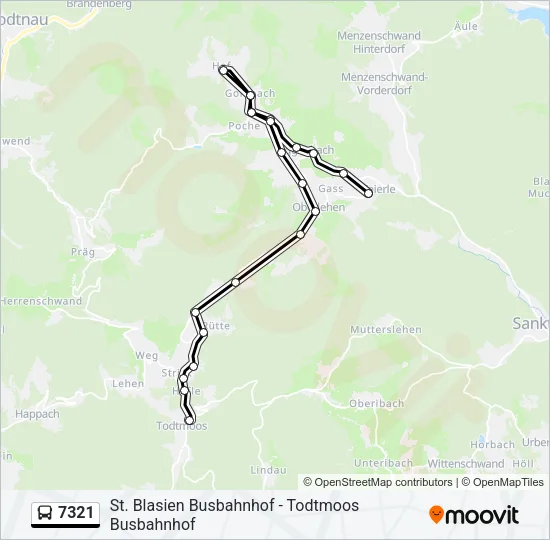 7321 Bus Line Map