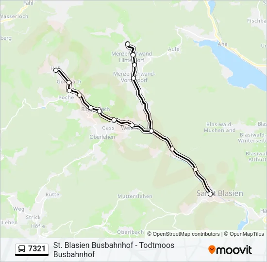 7321 Bus Line Map