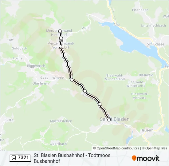 7321 Bus Line Map
