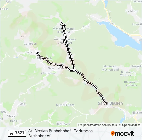 7321 Bus Line Map