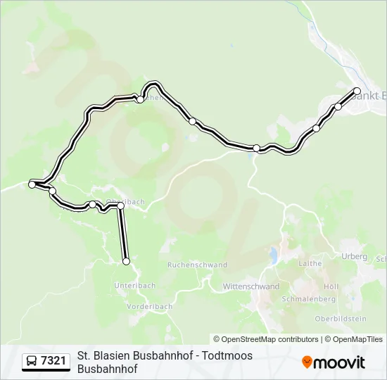 7321 Bus Line Map