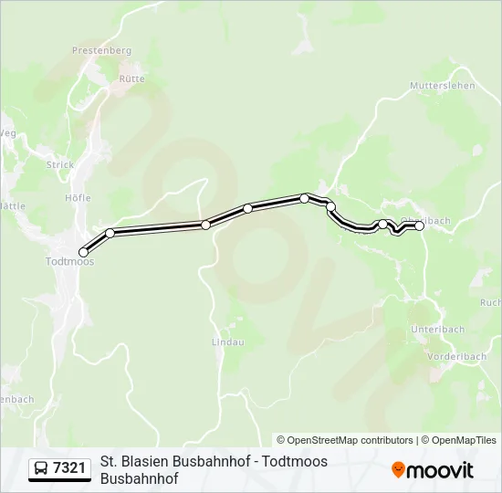 7321 Bus Line Map