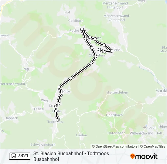 7321 Bus Line Map