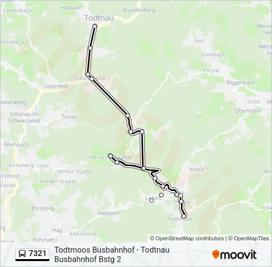 7321 Bus Line Map