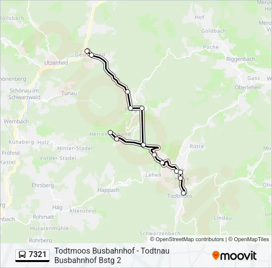 7321 Bus Line Map