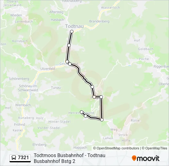 7321 Bus Line Map