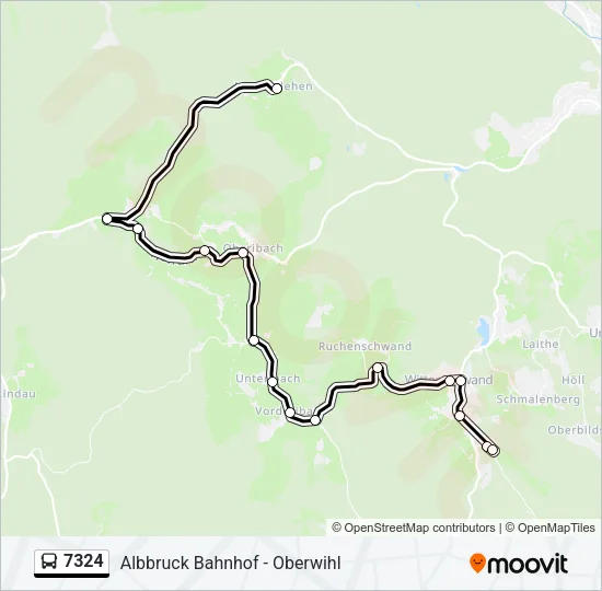 7324 Bus Line Map