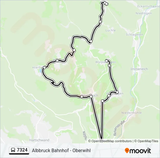 7324 Bus Line Map
