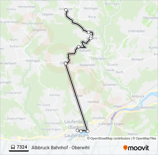 7324 Bus Line Map