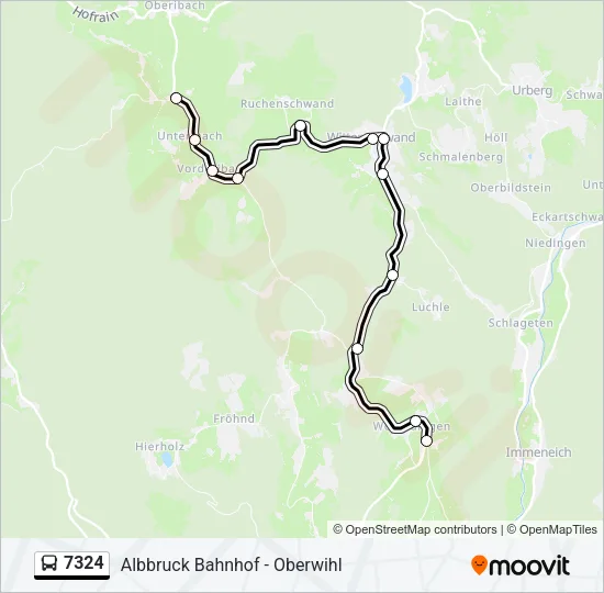 7324 Bus Line Map