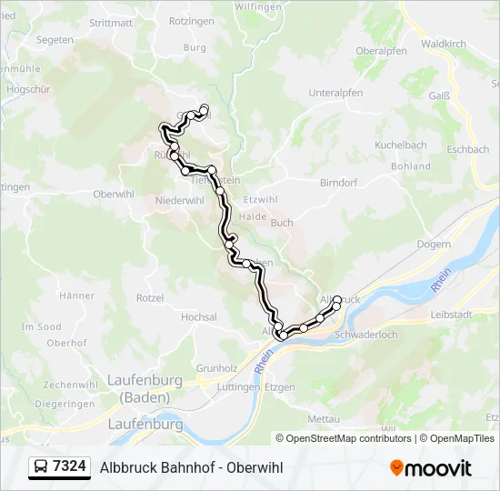 7324 Bus Line Map