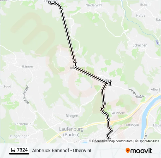 7324 Bus Line Map