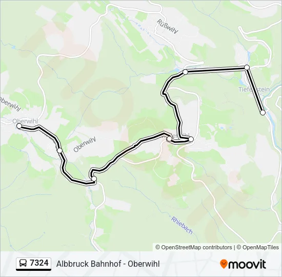7324 Bus Line Map