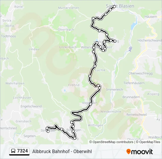 7324 Bus Line Map