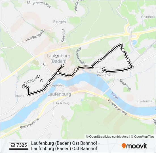 7325 Bus Line Map