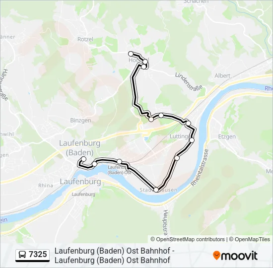 7325 Bus Line Map