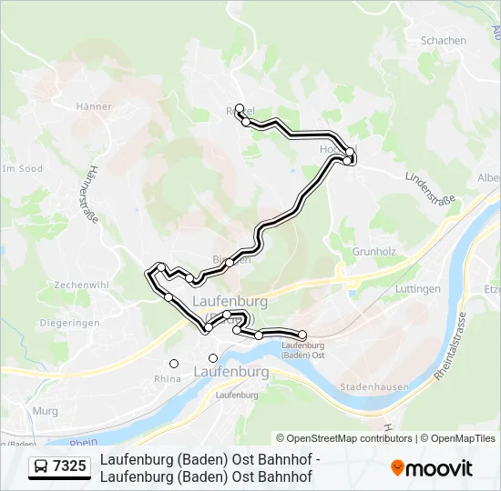 7325 Bus Line Map