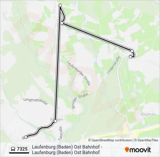 7325 Bus Line Map