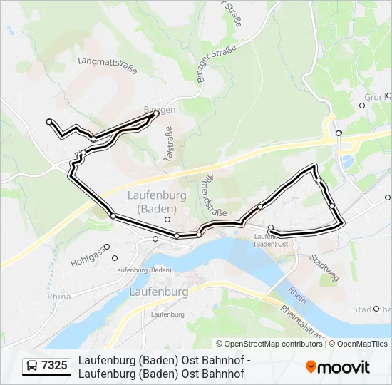 7325 Bus Line Map