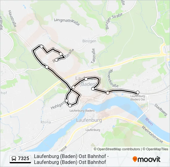 7325 Bus Line Map