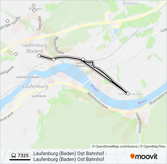7325 Bus Line Map