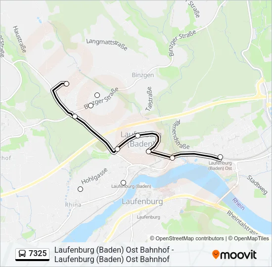 7325 Bus Line Map