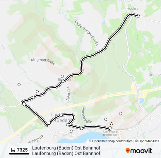 7325 Bus Line Map