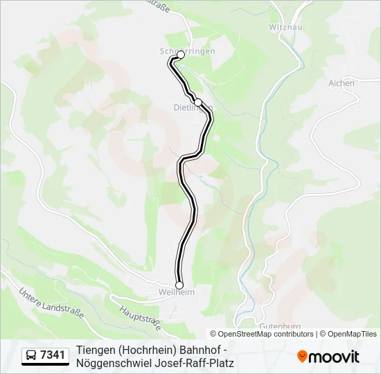 7341 Bus Line Map