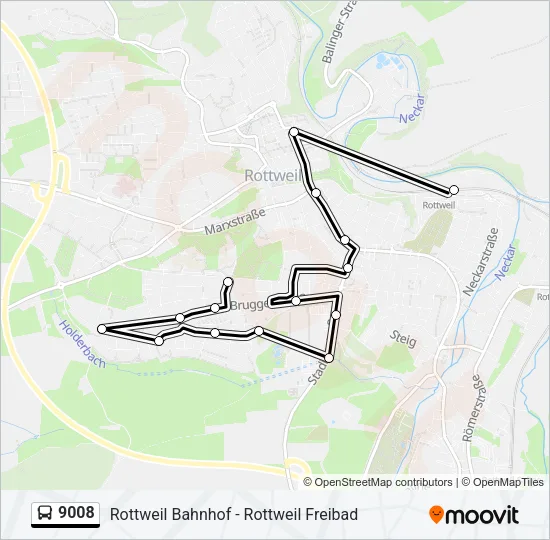 9008 Bus Line Map