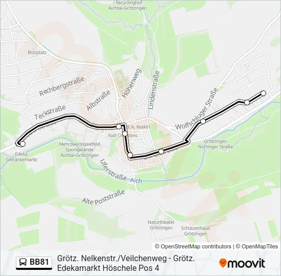 BB81 Bus Line Map