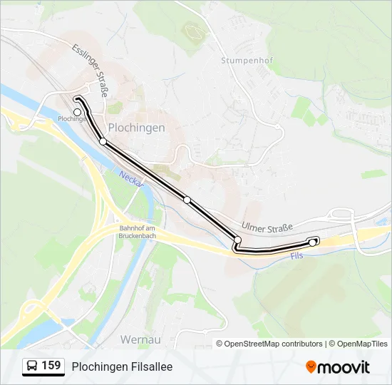 159 Bus Line Map