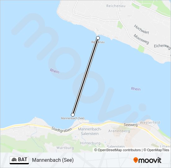BAT Ferry Line Map