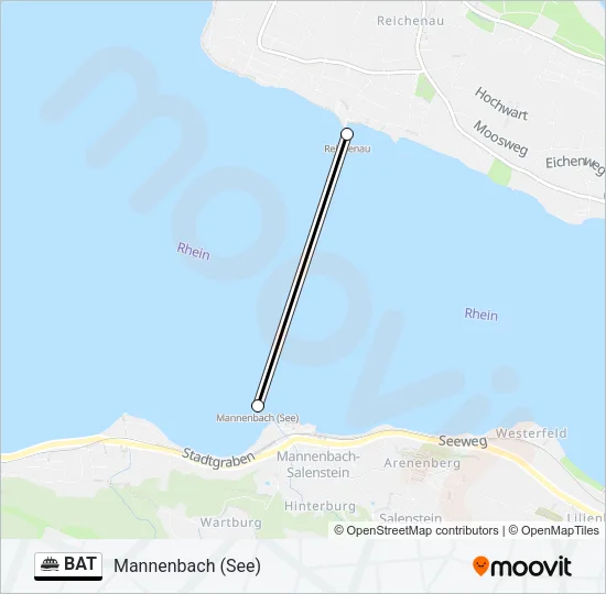 BAT Ferry Line Map