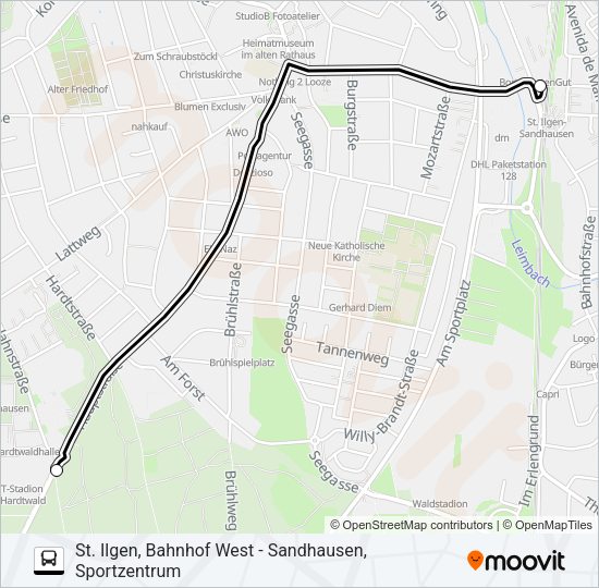 PENDELBUS Bus Line Map