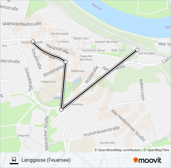 Автобус BÜRGERBUS 1: карта маршрута