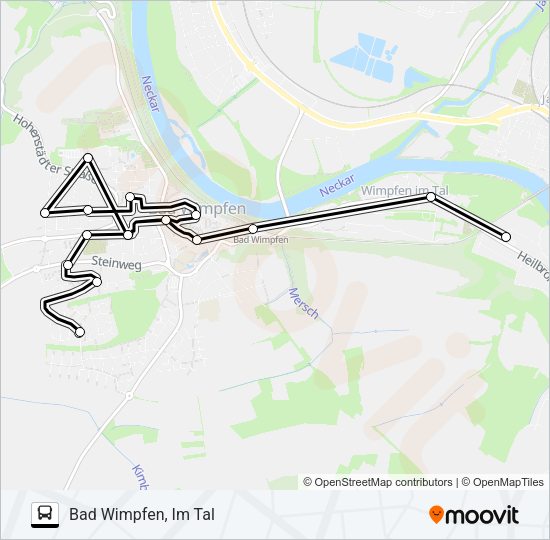 Автобус BÜRGERBUS 1: карта маршрута