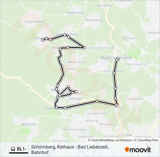 BL1- Bus Line Map
