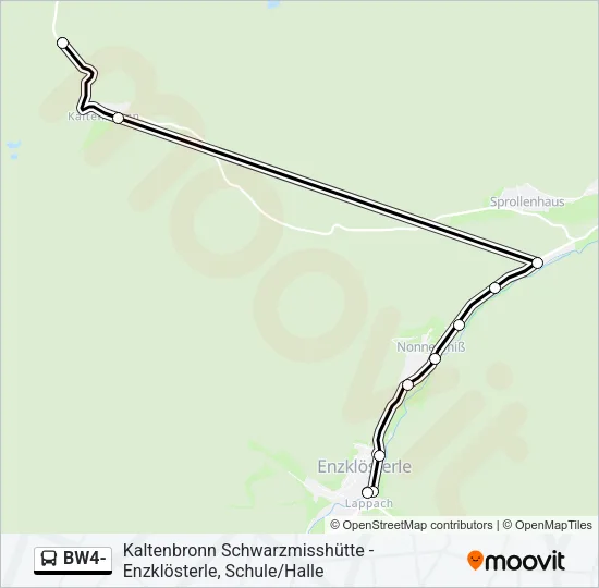 BW4- Bus Line Map