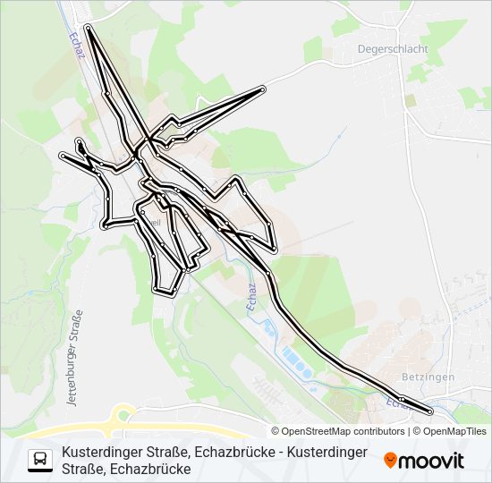 BÜRGERBUS 1 Bus Line Map
