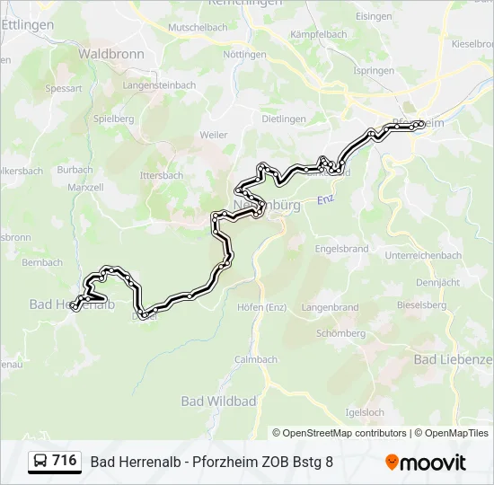 716 Bus Line Map