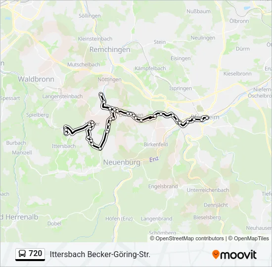 720 Bus Line Map
