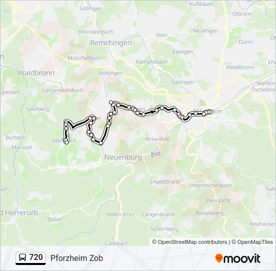 720 Bus Line Map