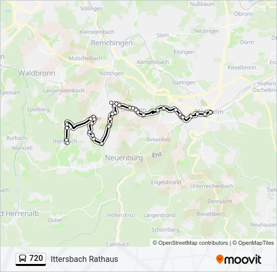 720 Bus Line Map