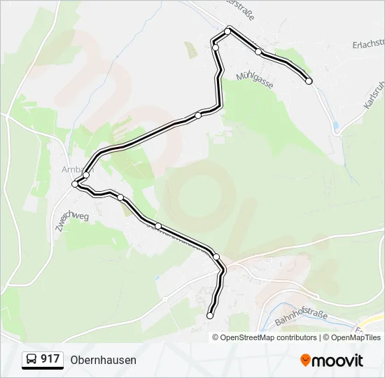 917 Bus Line Map