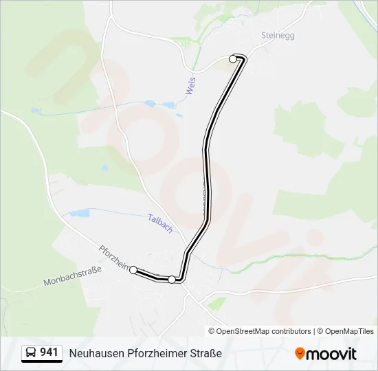 941 Bus Line Map