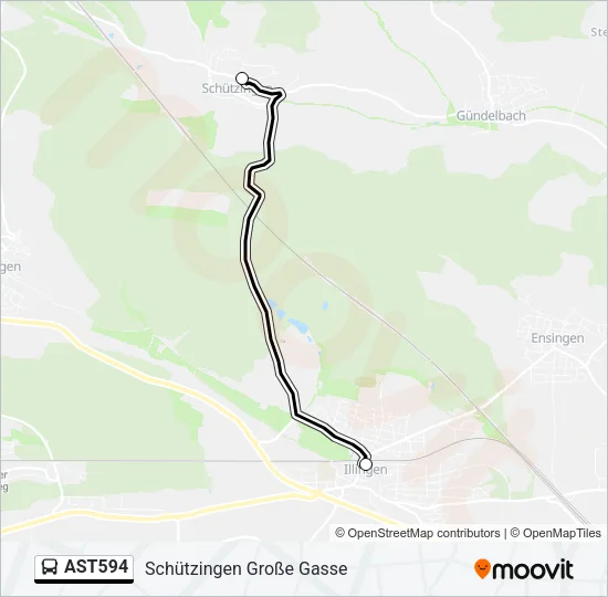 AST594 Bus Line Map