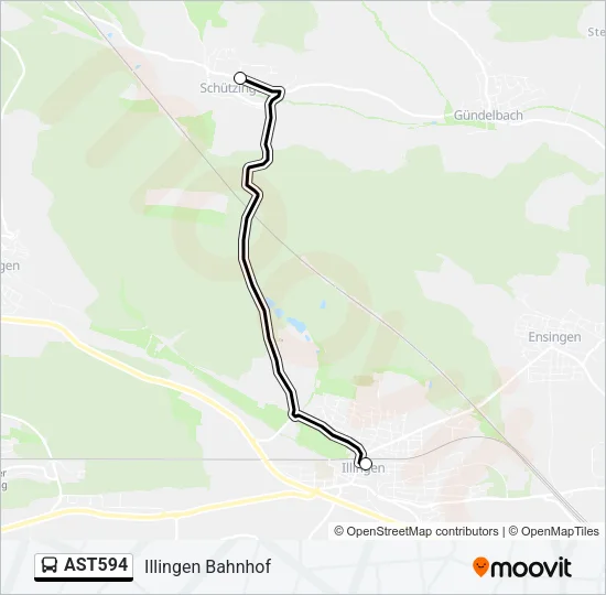 AST594 Bus Line Map