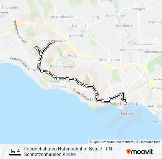 4 Bus Line Map