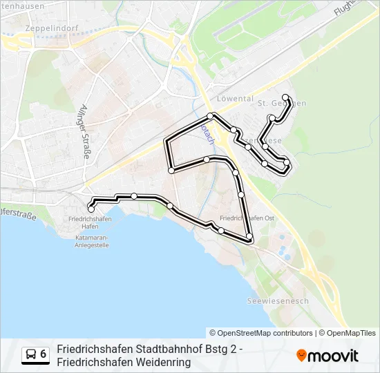 6 Bus Line Map